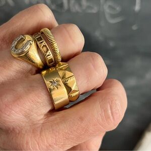 ⭐️18k solid gold⭐️designer eternity band ring⭐️